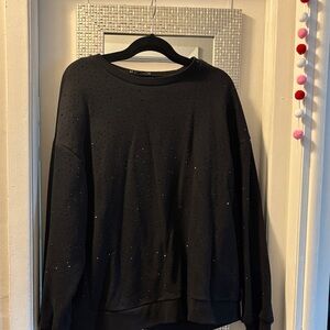 Zara Black Embellished Top